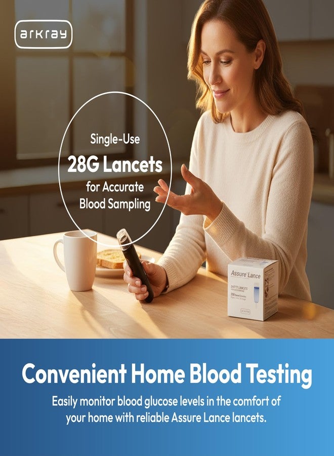 Assure Lance Micro Flow Safety Lancets – Single Use Lancets for Blood Testing, Finger Pricker for Blood Glucose Test, 28G, 1mm Depth, 200 Count (Pack of 1) - Image 5